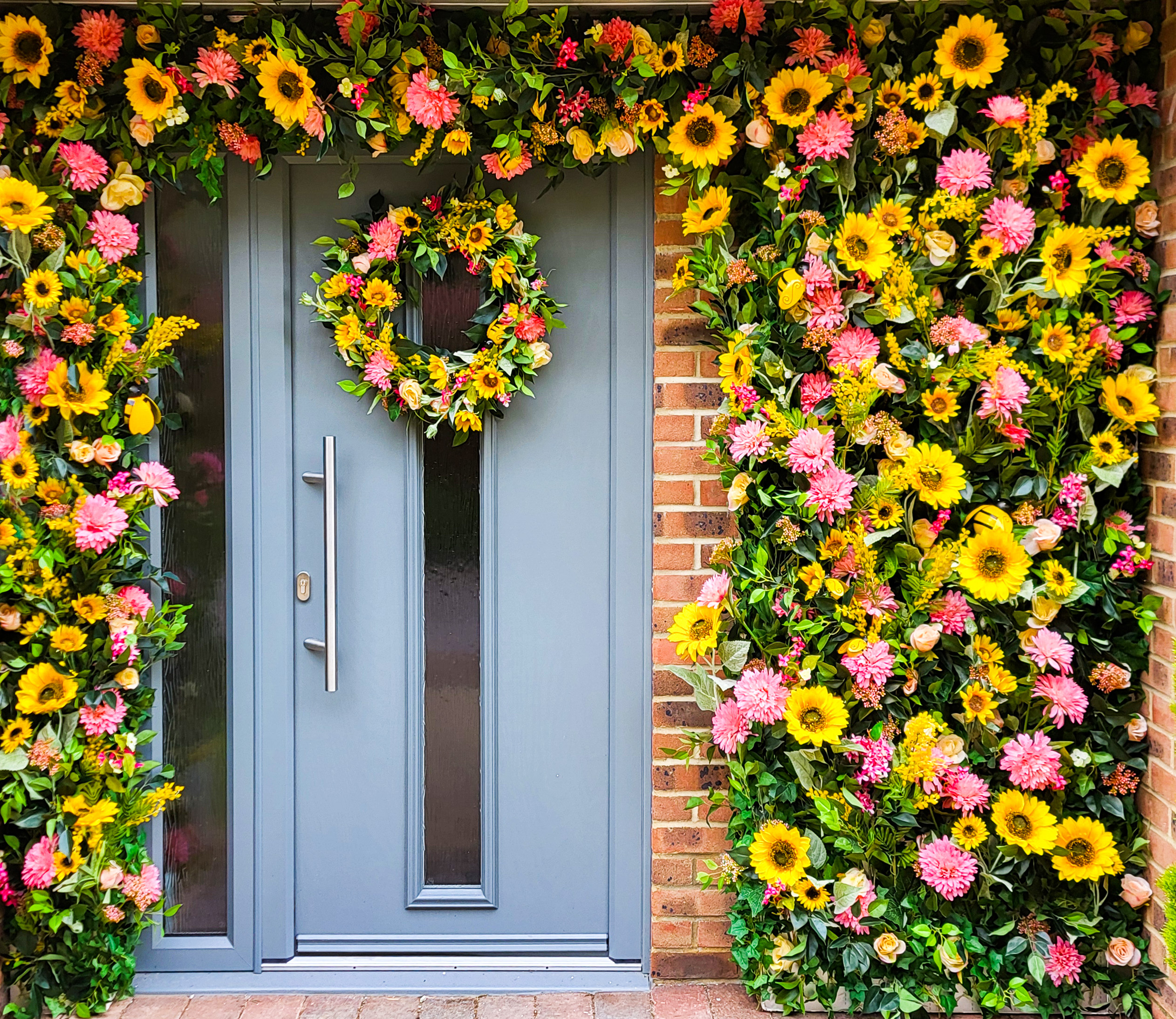 A summer doorscape. Created for a celebrity client in Surrey.